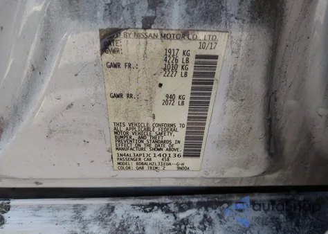 2018 Nissan Altima 2.5 Sr from USA, damaged, VIN 1N4AL3AP1JC140136